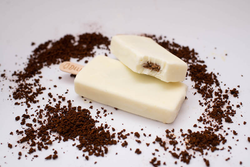 Crema rellena de café. 